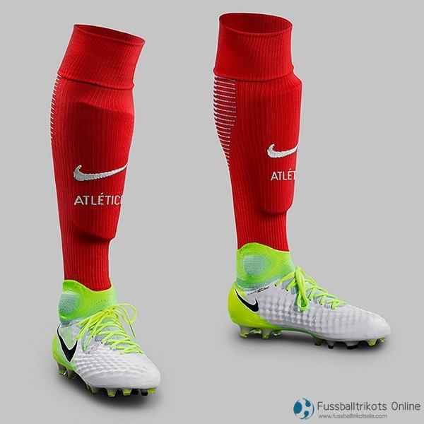 Atletico Madrid Socken Heim 2017-18 Fussballtrikots Günstig